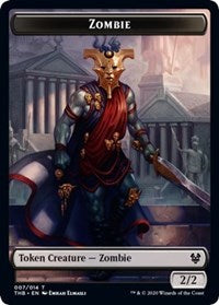 Zombie // Satyr Double-sided Token [Theros Beyond Death Tokens] | Rook's Games and More