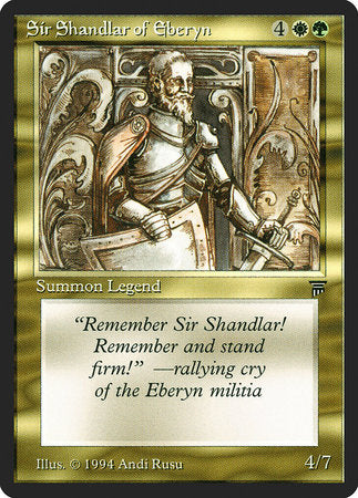 Sir Shandlar of Eberyn [Legends] | Rook's Games and More