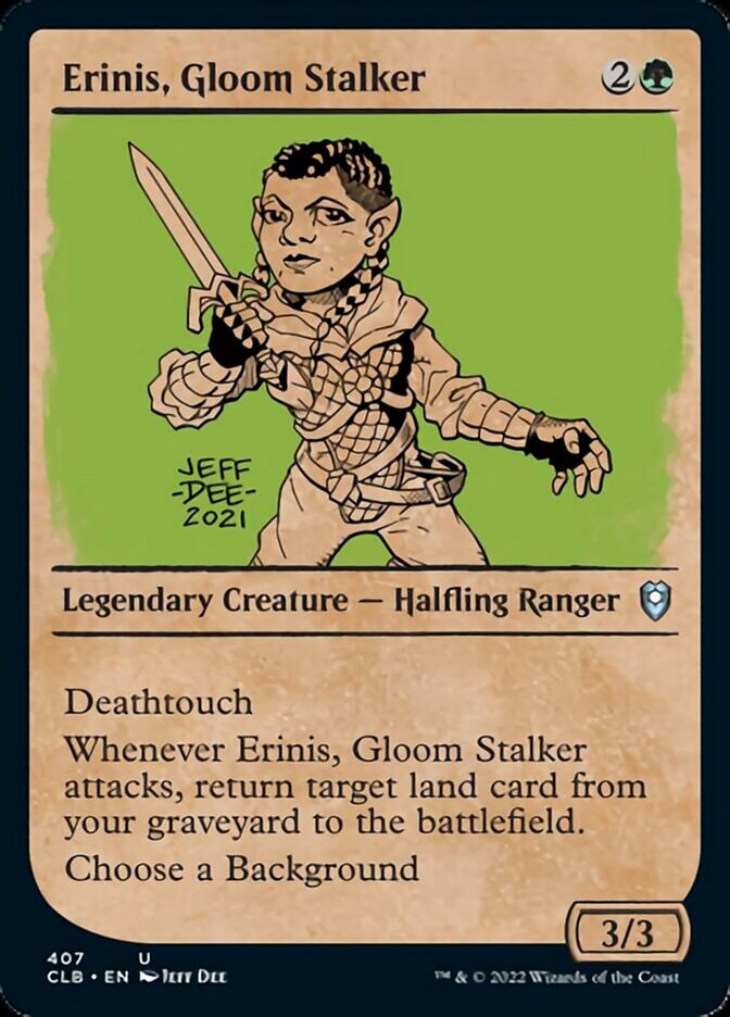 Erinis, Gloom Stalker (Showcase) [Commander Legends: Battle for Baldur's Gate] | Rook's Games and More