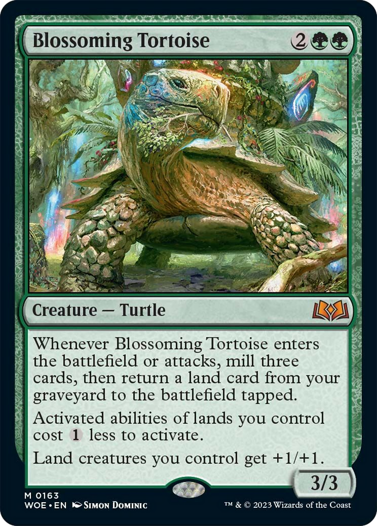 Blossoming Tortoise [Wilds of Eldraine] | Rook's Games and More