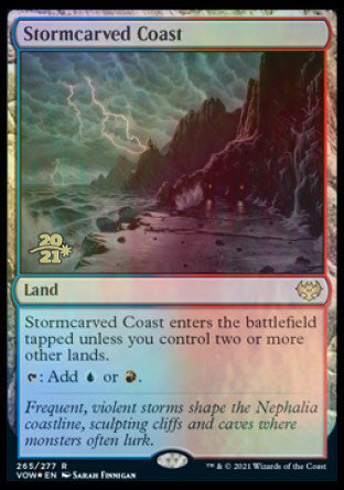 Stormcarved Coast [Innistrad: Crimson Vow Prerelease Promos] | Rook's Games and More