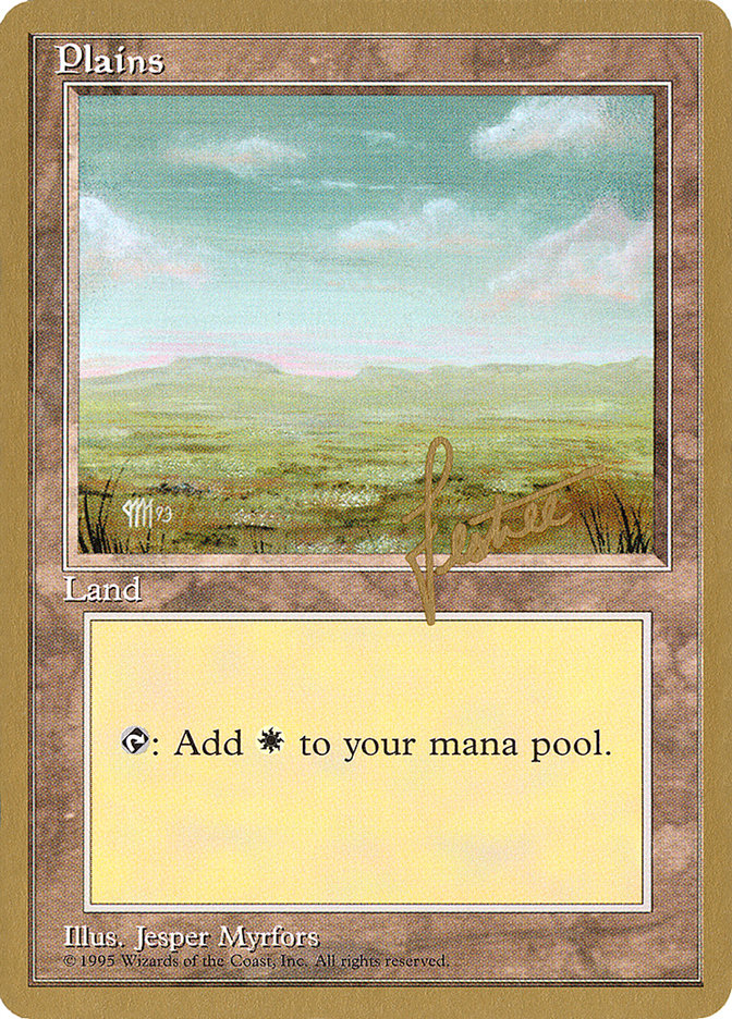 Plains (bl364) (Bertrand Lestree) [Pro Tour Collector Set] | Rook's Games and More