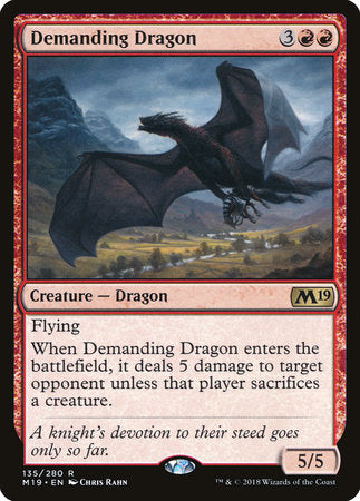Demanding Dragon [Core Set 2019] | Rook's Games and More