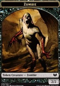 Zombie // Spirit (022) Double-Sided Token [Commander 2015 Tokens] | Rook's Games and More