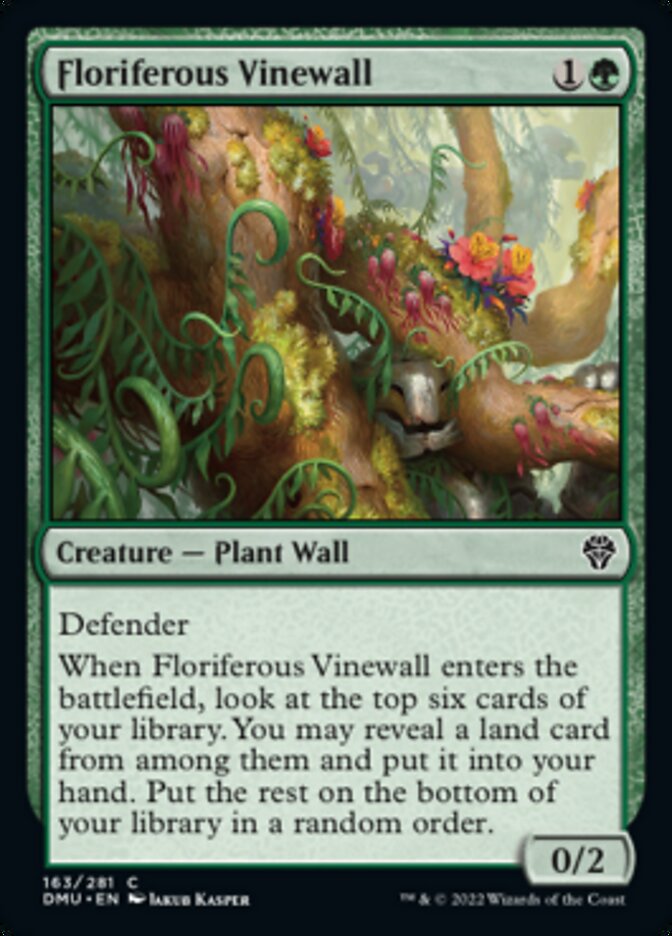 Floriferous Vinewall [Dominaria United] | Rook's Games and More