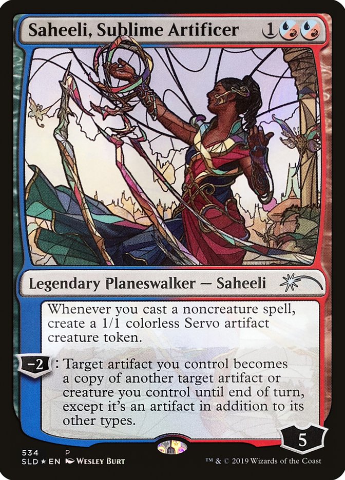 Saheeli, Sublime Artificer (Stained Glass) [Secret Lair Drop Promos] | Rook's Games and More