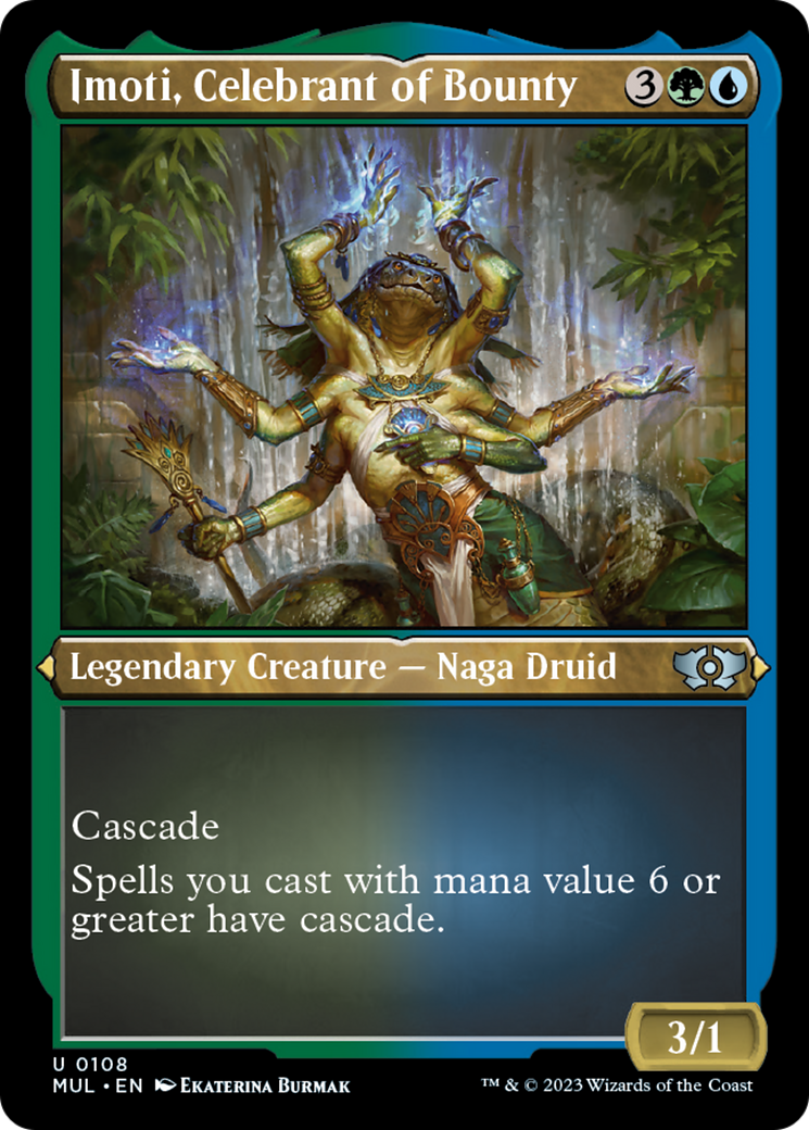 Imoti, Celebrant of Bounty (Foil Etched) [Multiverse Legends] | Rook's Games and More