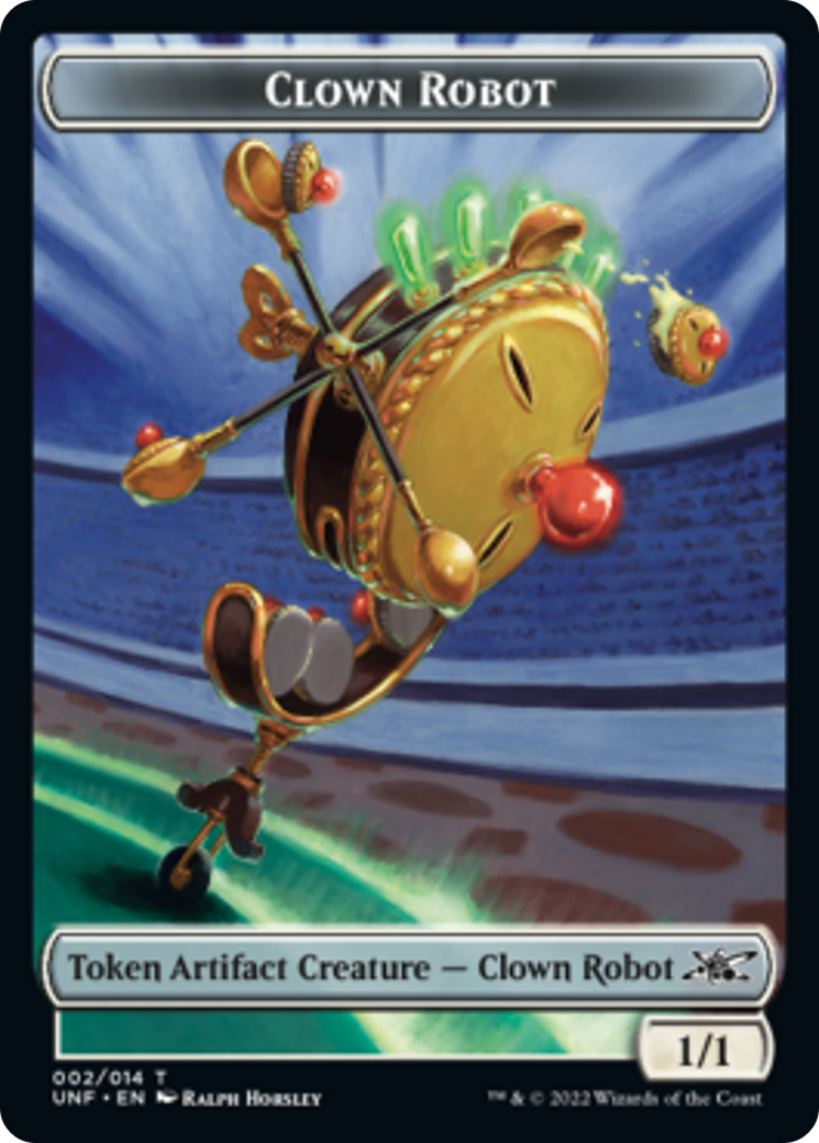 Clown Robot (002) // Balloon Double-sided Token [Unfinity Tokens] | Rook's Games and More