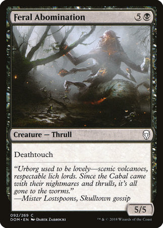 Feral Abomination [Dominaria] | Rook's Games and More