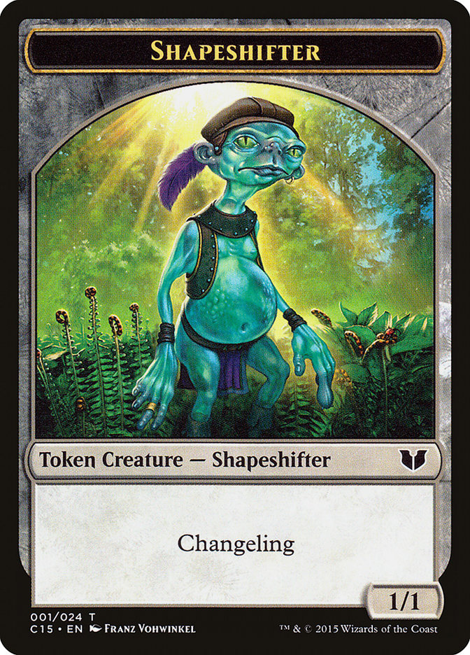 Shapeshifter // Shapeshifter Double-Sided Token [Commander 2015 Tokens] | Rook's Games and More