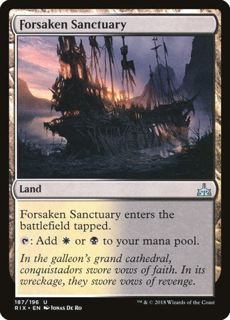 Forsaken Sanctuary [Rivals of Ixalan] | Rook's Games and More