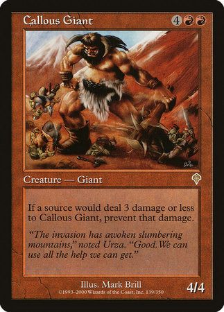 Callous Giant [Invasion] | Rook's Games and More