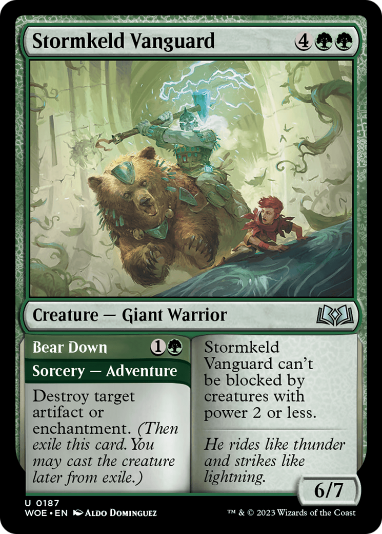 Stormkeld Vanguard // Bear Down [Wilds of Eldraine] | Rook's Games and More