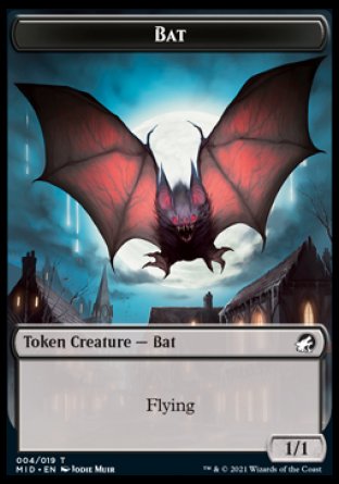 Bat Token [Innistrad: Midnight Hunt Tokens] | Rook's Games and More