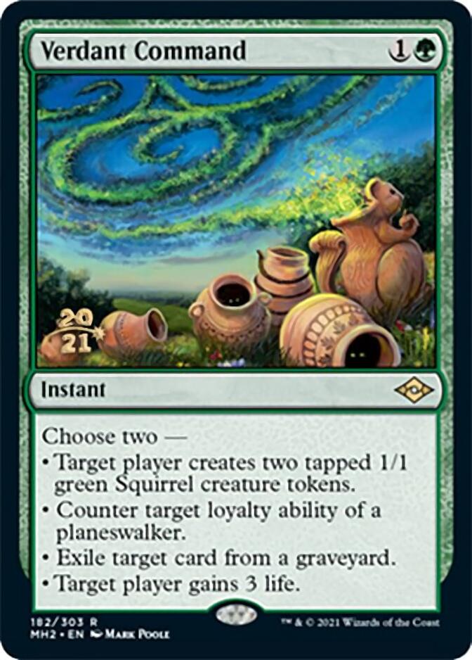 Verdant Command [Modern Horizons 2 Prerelease Promos] | Rook's Games and More