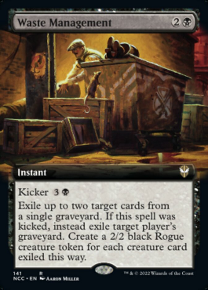 Waste Management (Extended Art) [Streets of New Capenna Commander] | Rook's Games and More