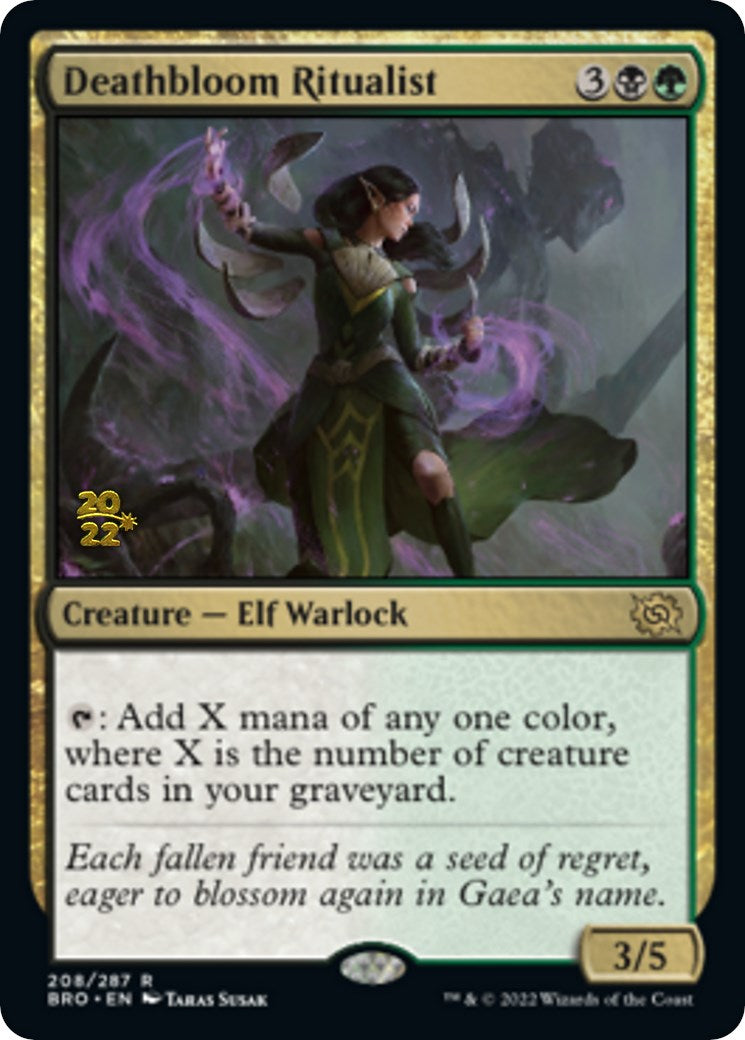 Deathbloom Ritualist [The Brothers' War: Prerelease Promos] | Rook's Games and More