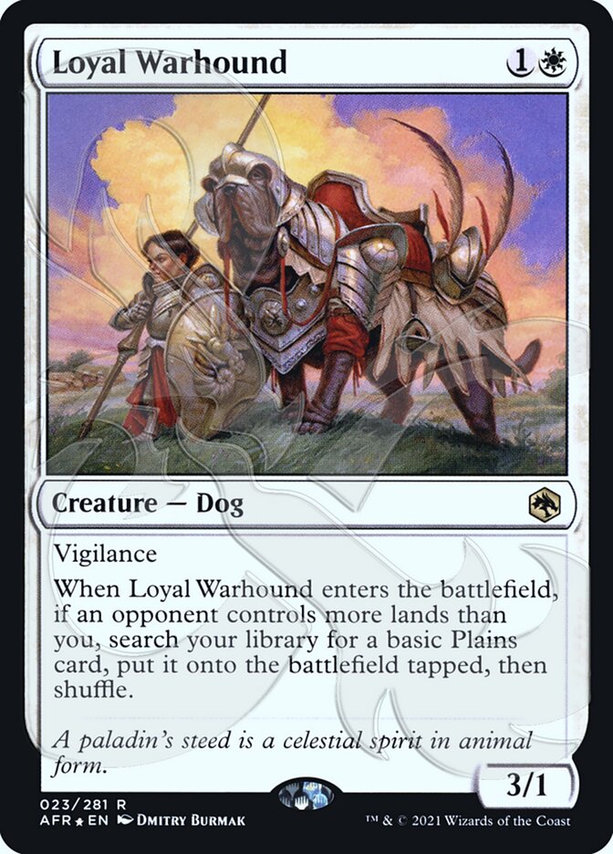 Loyal Warhound (Ampersand Promo) [Dungeons & Dragons: Adventures in the Forgotten Realms Promos] | Rook's Games and More