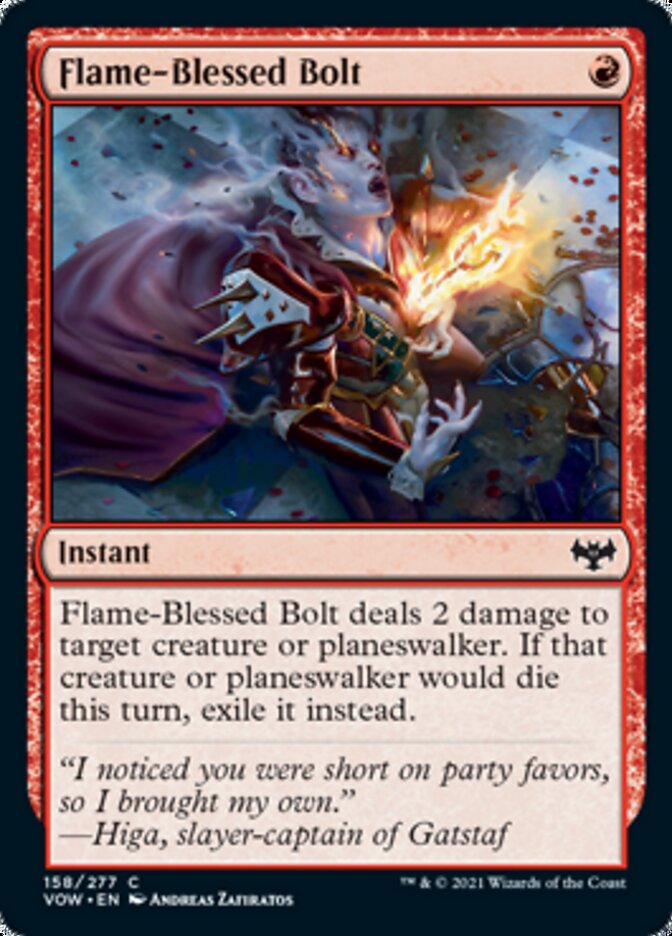 Flame-Blessed Bolt [Innistrad: Crimson Vow] | Rook's Games and More