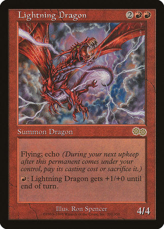 Lightning Dragon [Urza's Saga] | Rook's Games and More