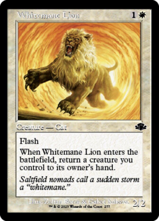 Whitemane Lion (Retro) [Dominaria Remastered] | Rook's Games and More