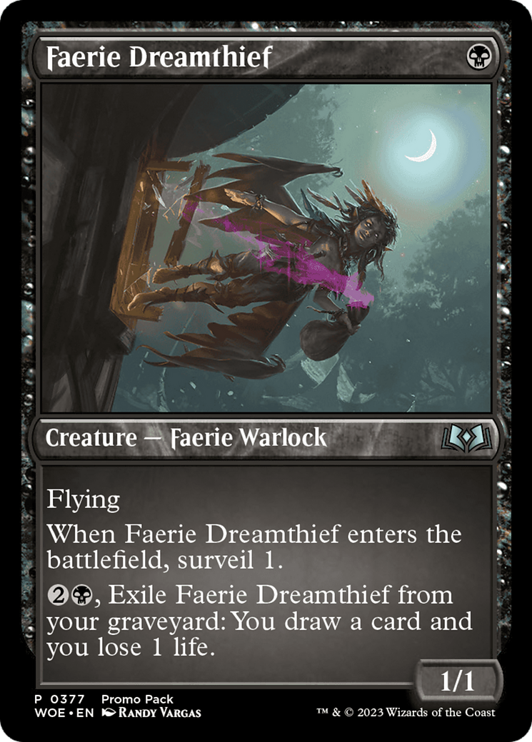 Faerie Dreamthief (Promo Pack) [Wilds of Eldraine Promos] | Rook's Games and More