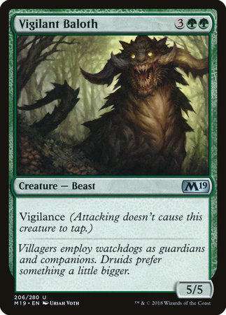 Vigilant Baloth [Core Set 2019] | Rook's Games and More