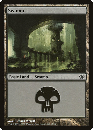 Swamp (63) [Duel Decks: Garruk vs. Liliana] | Rook's Games and More