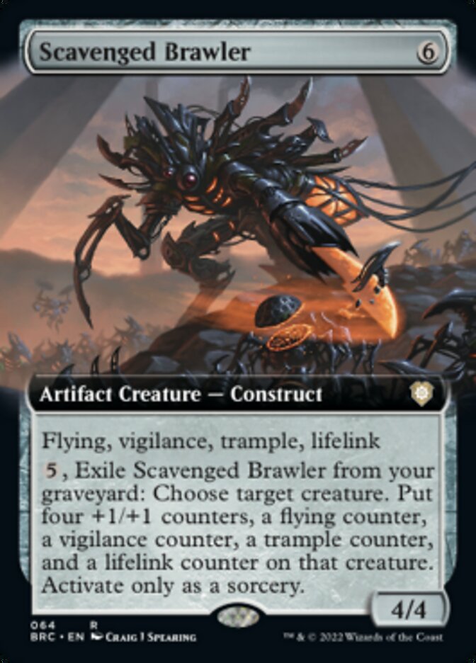 Scavenged Brawler (Extended Art) [The Brothers' War Commander] | Rook's Games and More