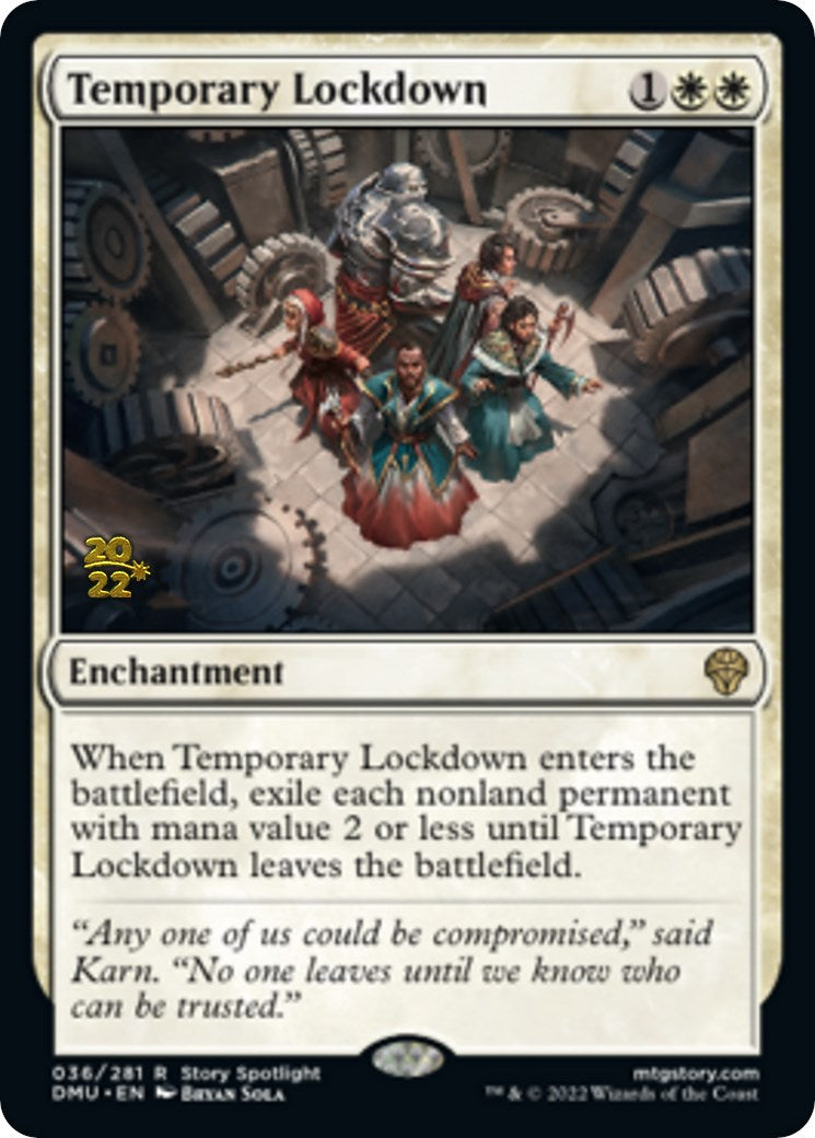 Temporary Lockdown [Dominaria United Prerelease Promos] | Rook's Games and More