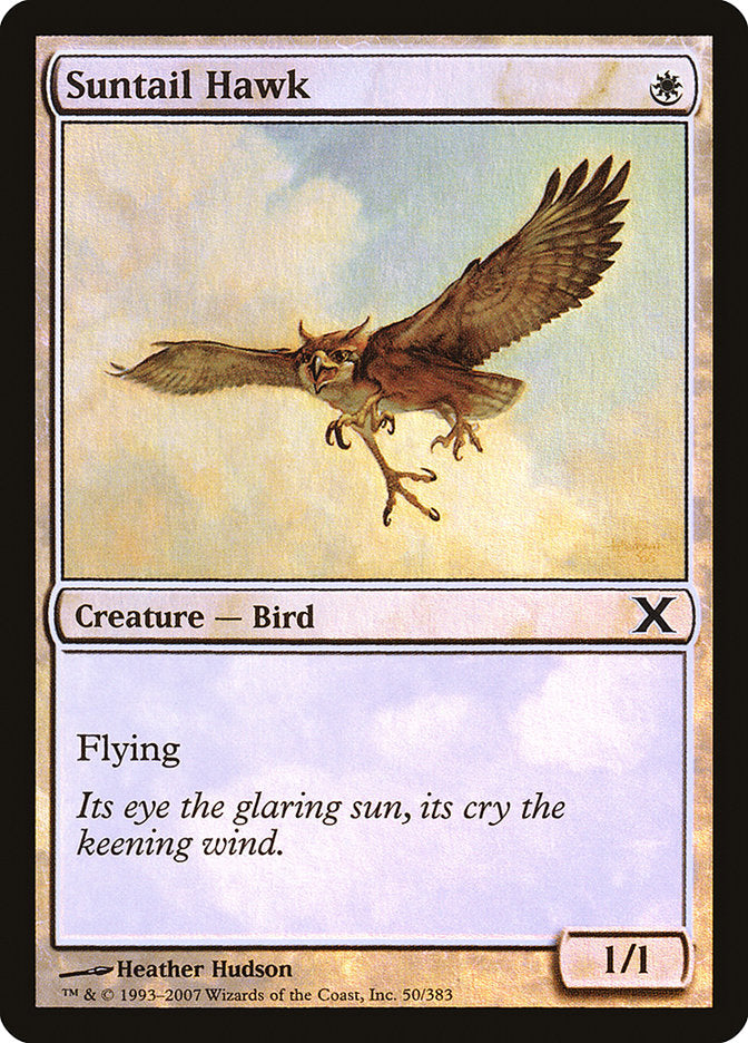 Suntail Hawk (Premium Foil) [Tenth Edition] | Rook's Games and More