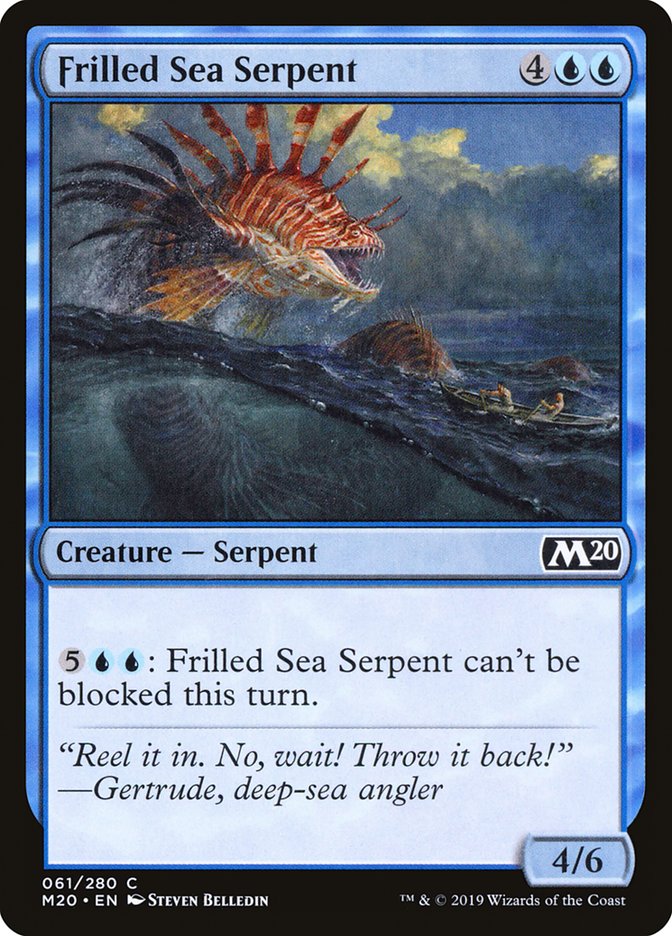 Frilled Sea Serpent [Core Set 2020] | Rook's Games and More