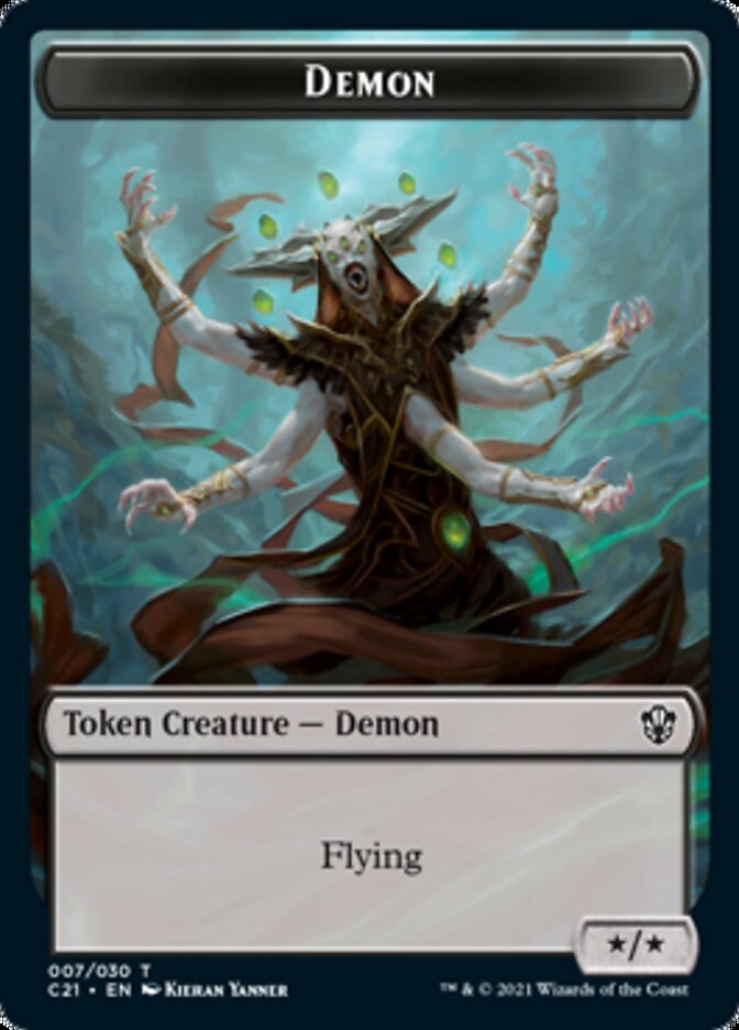 Demon // Fungus Beast Token [Commander 2021 Tokens] | Rook's Games and More