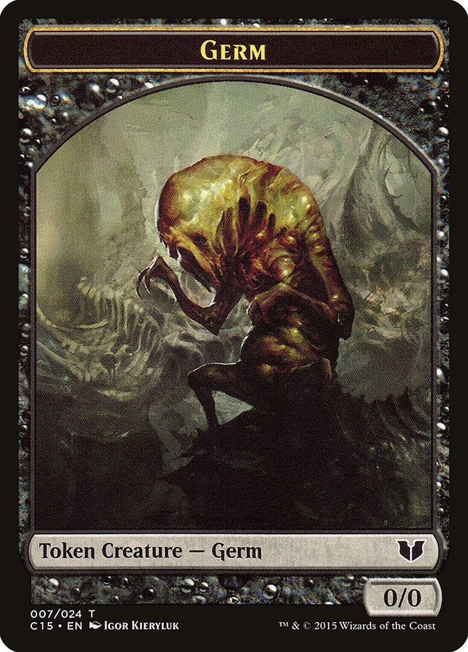 Germ // Zombie Double-Sided Token [Commander 2015 Tokens] | Rook's Games and More