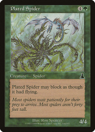 Plated Spider [Urza's Destiny] | Rook's Games and More