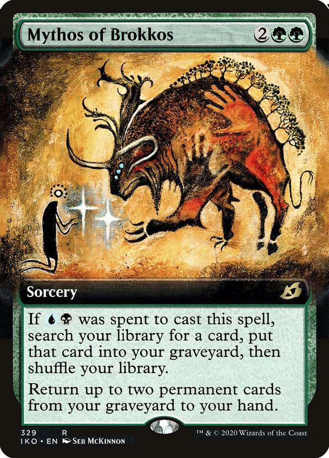 Mythos of Brokkos (Extended Art) [Ikoria: Lair of Behemoths] | Rook's Games and More