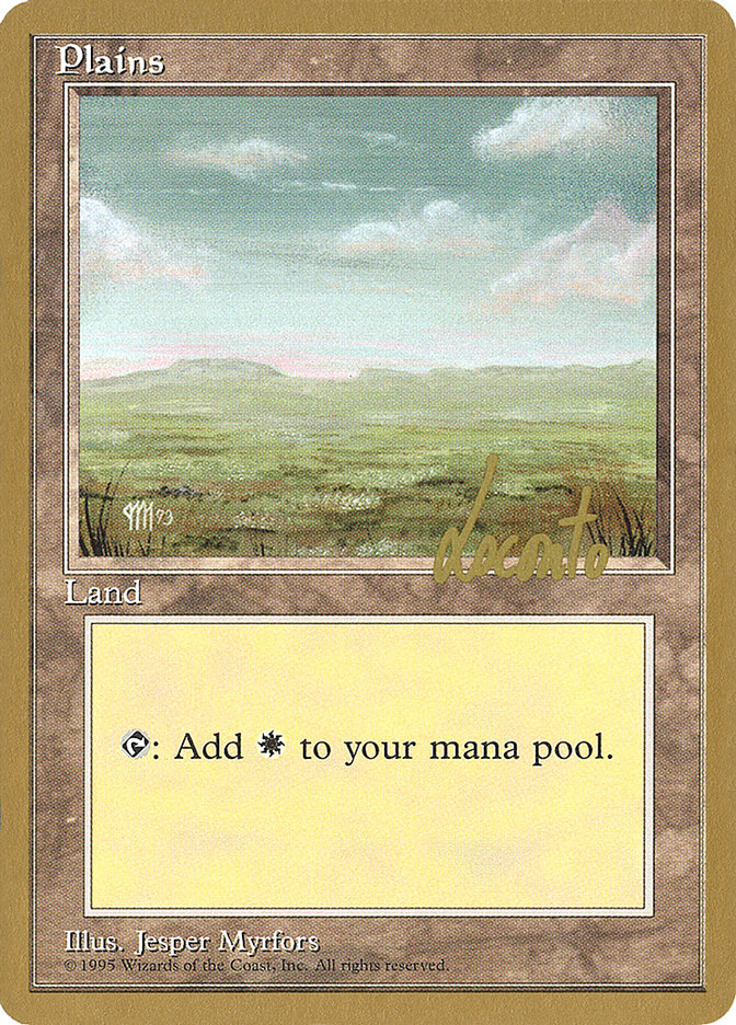 Plains (ml364) (Michael Loconto) [Pro Tour Collector Set] | Rook's Games and More