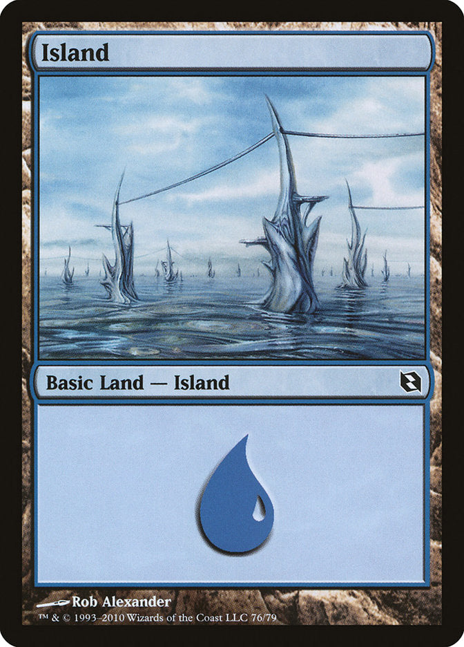 Island (76) [Duel Decks: Elspeth vs. Tezzeret] | Rook's Games and More