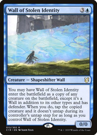 Wall of Stolen Identity [Commander 2019] | Rook's Games and More