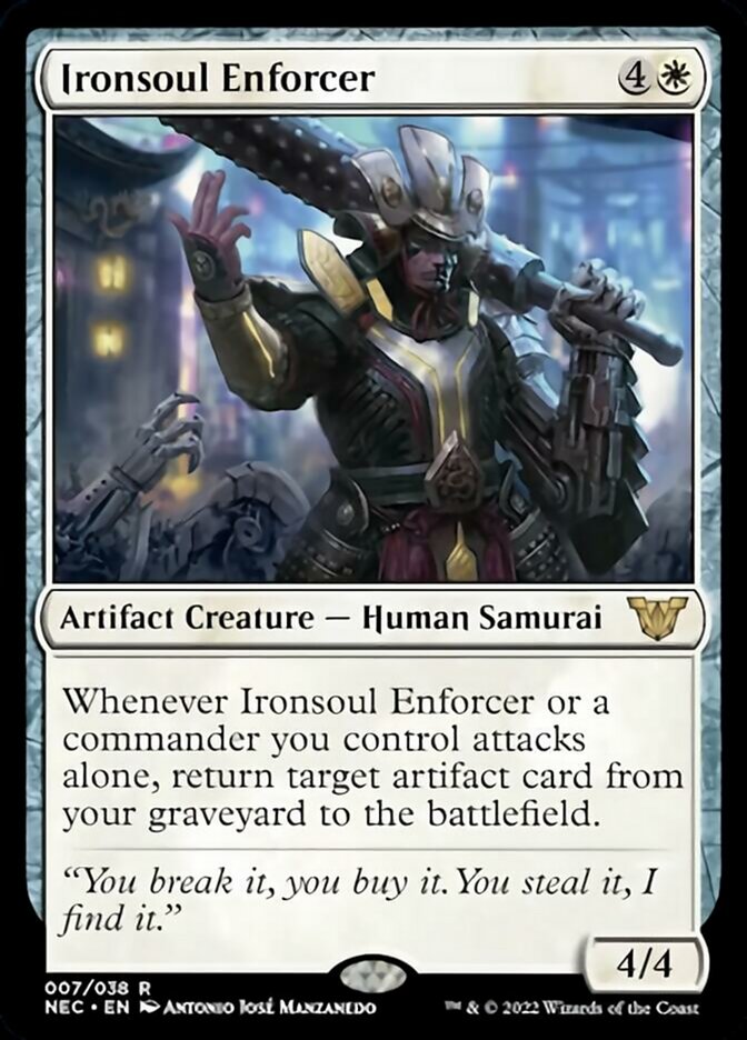 Ironsoul Enforcer [Kamigawa: Neon Dynasty Commander] | Rook's Games and More