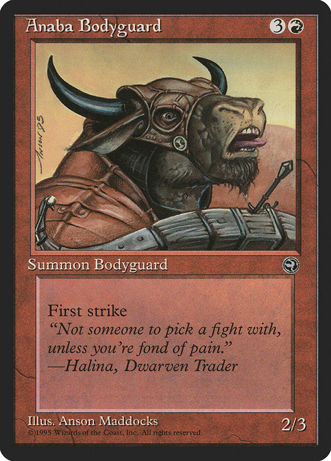 Anaba Bodyguard (Halina Flavor Text) [Homelands] | Rook's Games and More