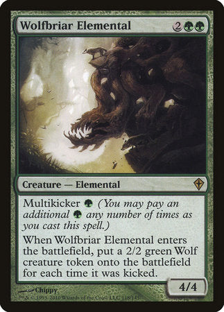 Wolfbriar Elemental [Worldwake] | Rook's Games and More