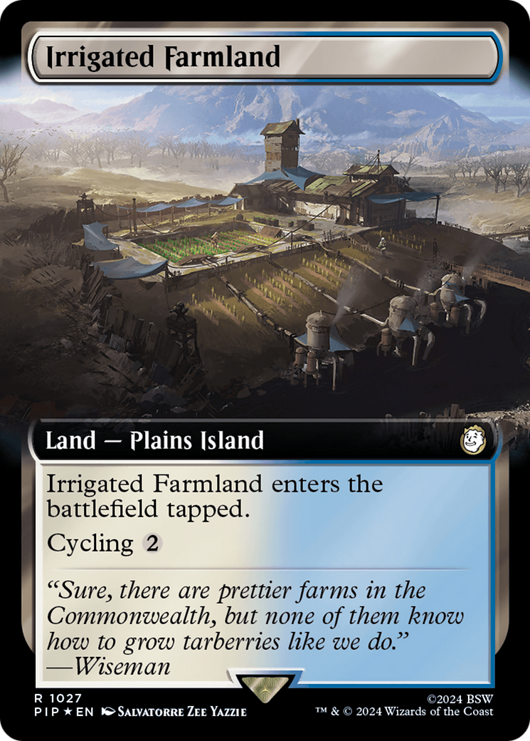Irrigated Farmland (Extended Art) (Surge Foil) [Fallout] | Rook's Games and More