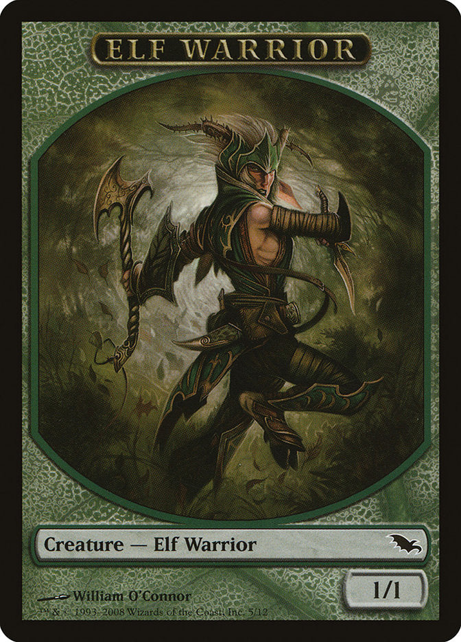 Elf Warrior (5/12) [Shadowmoor Tokens] | Rook's Games and More