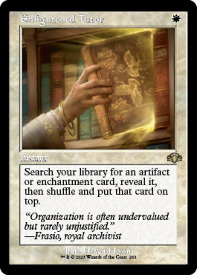 Enlightened Tutor (Retro) [Dominaria Remastered] | Rook's Games and More