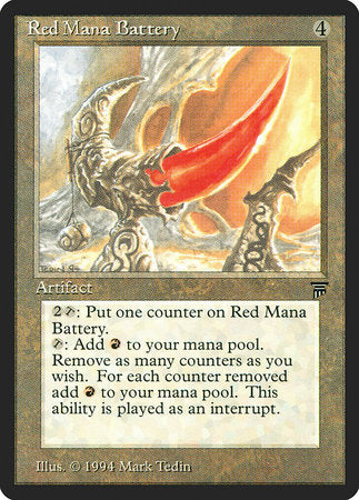 Red Mana Battery [Legends] | Rook's Games and More