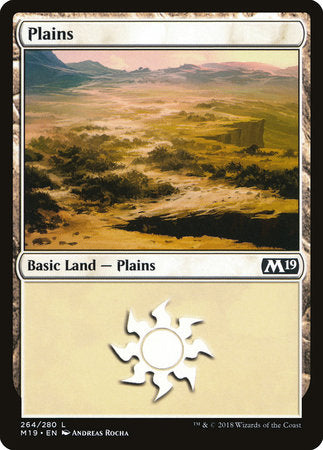 Plains (264) [Core Set 2019] | Rook's Games and More