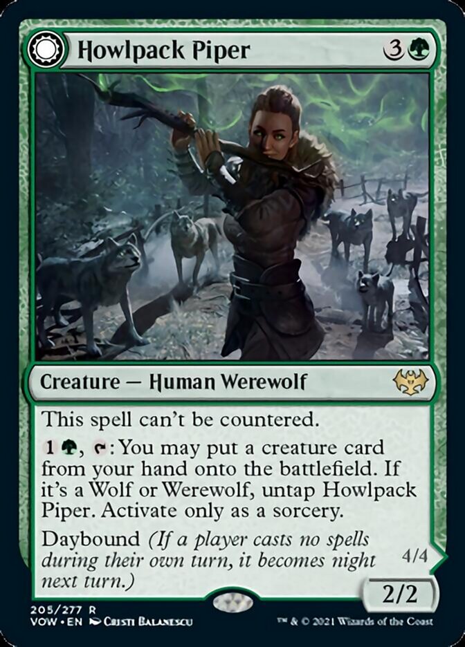 Howlpack Piper // Wildsong Howler [Innistrad: Crimson Vow] | Rook's Games and More