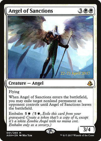 Angel of Sanctions [Amonkhet Promos] | Rook's Games and More