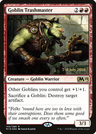 Goblin Trashmaster [Core Set 2019 Promos] | Rook's Games and More